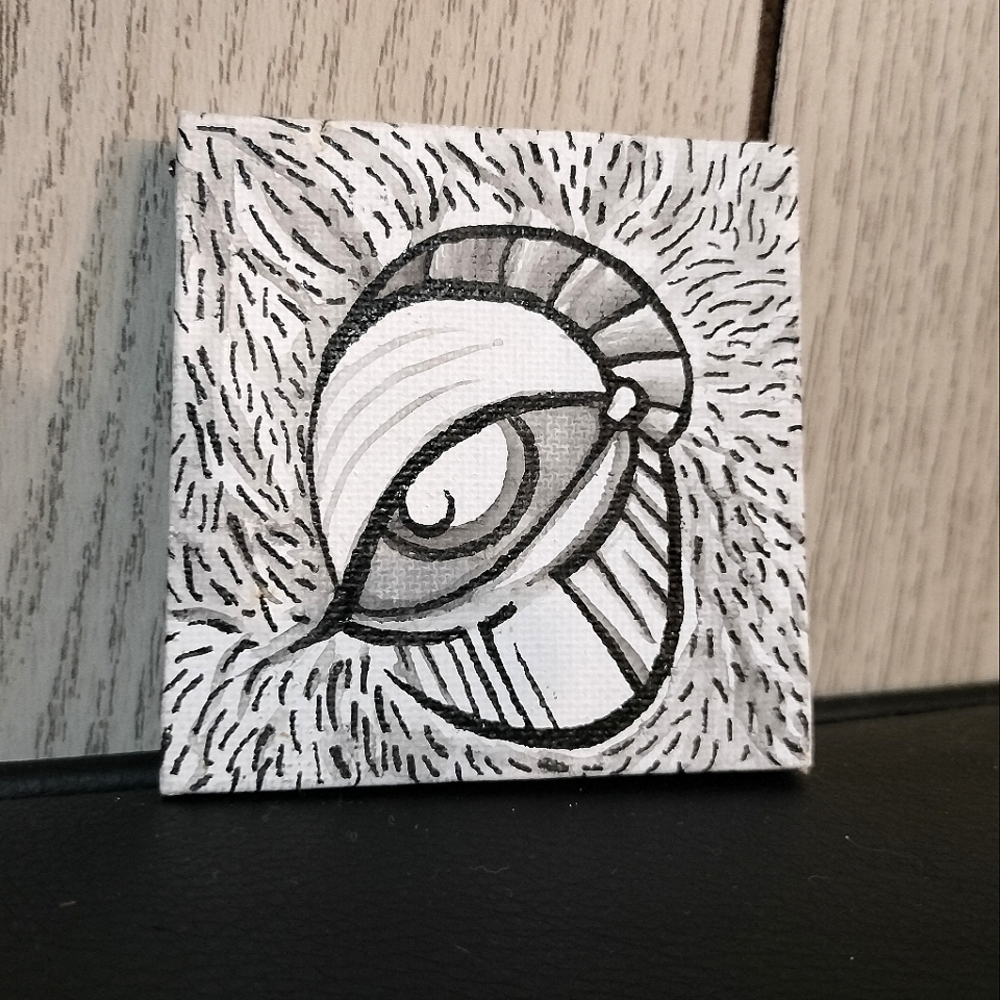 Black and White Eye Painting (Untitled Eye #3)